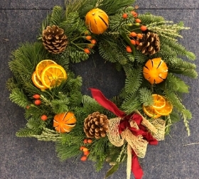 Christmas door wreath kit